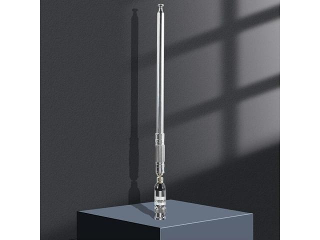 76-108MHz Telescopic Antenna FM Radio Antenna with BNC Connector Universal Aerial Telescopic Aerial for FM Transmitter Radio