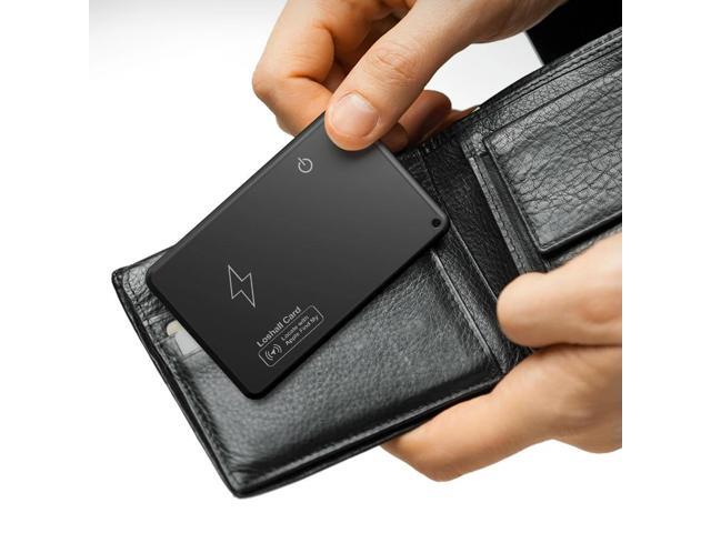 Wireless Charging Card Tracker Bluetooth-Compatible Work with Find My App Item Tracker Waterproof for Purse Passport