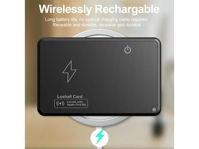 Wireless Charging Card Tracker Bluetooth-Compatible Work with Find My App Item Tracker Waterproof for Purse Passport