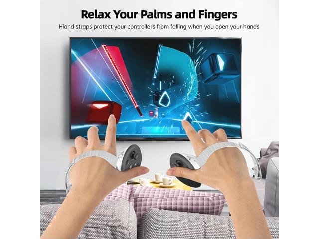 Adjustable Handle Control Sleeve Strap Anti-Slip Anti-Fall with Cover Controller Protective Cover Stra for Quest 3