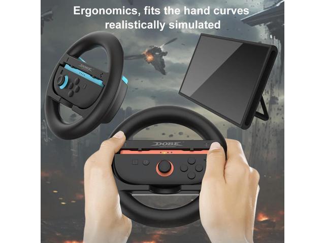 2pcs/Set Racing Steering Wheels for Switch 2 Handle Grips Plastic Controller Handle Holder for Nintendo for Switch 2 Controller