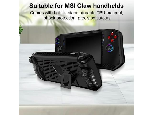 For Claw Handheld Console TPU Case Soft Skin Cover Case with Kickstand Full Protective Shell Anti-Scratch Game Accessories