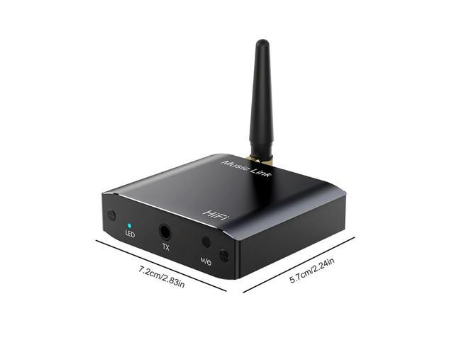 2 In 1 BT 5.3 Transmitter Receiver Wireless Audio Adapter Stereo Music Wireless Adapter for TV Car PC