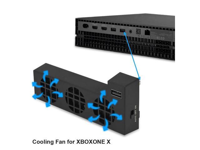Temperature Control USB Cooling fan for Xbox One X Console Cooling System for Xbox One X Gaming Console with 3 Cooling Fans