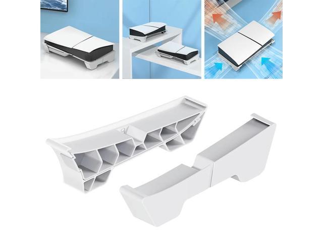 Horizontal Bracket Stand Anti-Slip Cooling Horizontal Base Dock Mount Holder for PS5 Slim Disc & Game Console