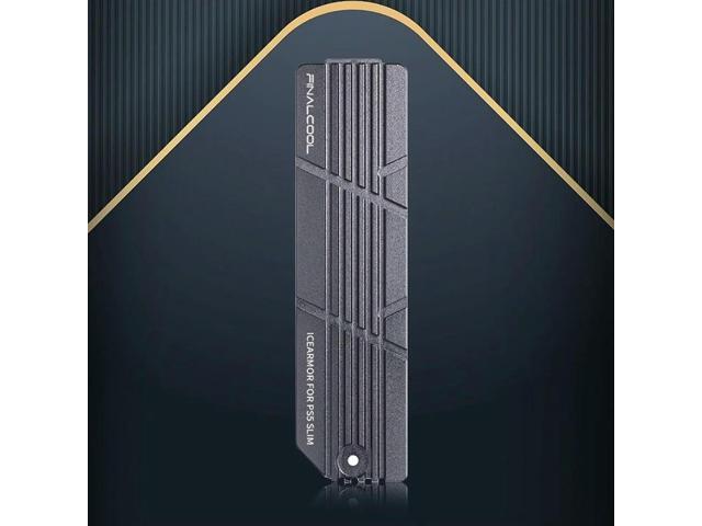 For PS5 Slim SSD Heatsink with Silicone Pads SSD Heatsink Gasket Cooling Accessories Kit for 2280 M.2 NVMe SSD