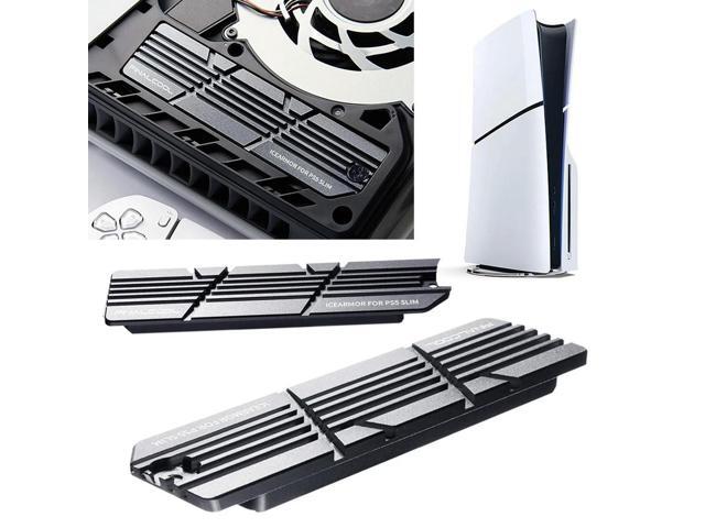 For PS5 Slim SSD Heatsink with Silicone Pads SSD Heatsink Gasket Cooling Accessories Kit for 2280 M.2 NVMe SSD