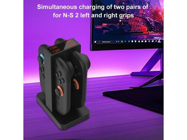Controller Charger 4 in 1 Magnetic Controller Charger Stand Station Magnetic Charger Station for Nintendo Switch2