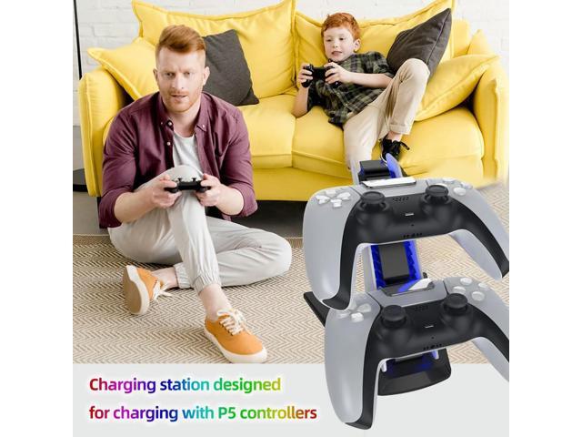 Dual Fast Controller Charger Type-C Wireless Joystick Charging Dock Controller Charging Docking Station for 5
