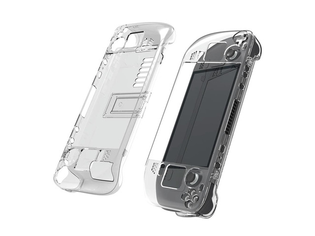 PC Transparent Shell Case for Steam Deck Crystal Game Console Cover Accessories Deck Crystal Clear Shell