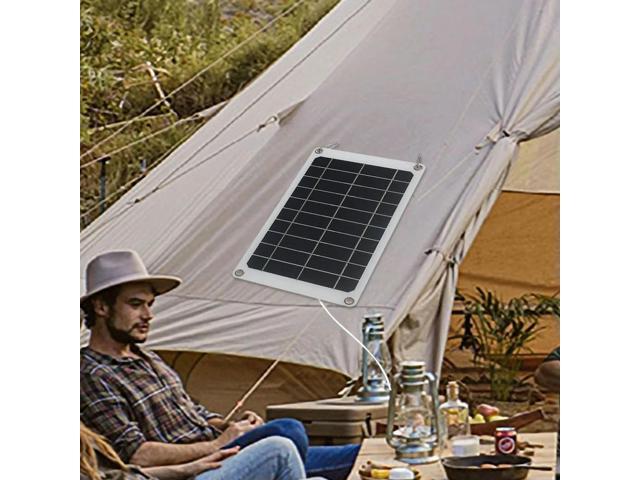 Monocrystalline Solar Panel with Hook Portable Solar Panel Charger Solar Cells Charger for Outdoor Enthusiasts and Travelers