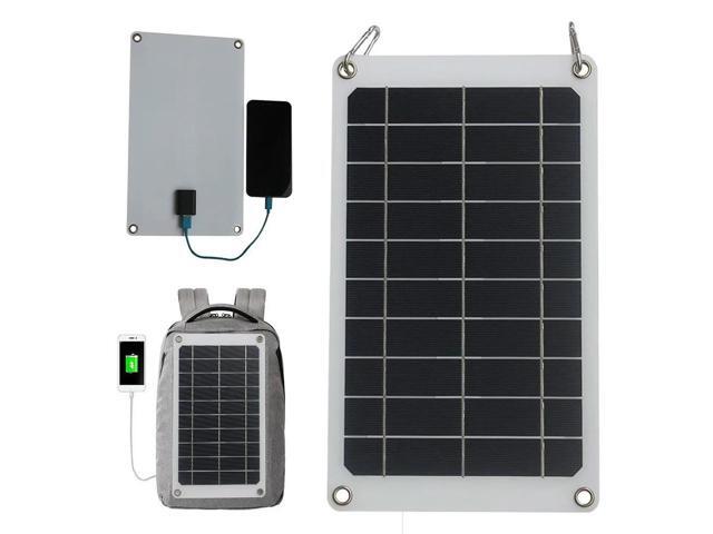 Monocrystalline Solar Panel with Hook Portable Solar Panel Charger Solar Cells Charger for Outdoor Enthusiasts and Travelers