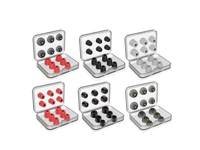 Comply Foam Tips Compact Lightweight Earbud Covers for Headphones (Black)
