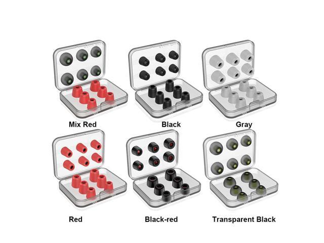 Comply Foam Tips Compact Lightweight Earbud Covers for Headphones (Black)