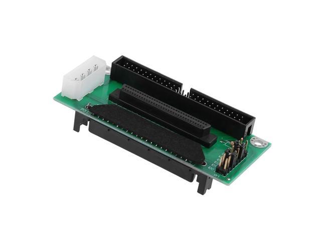 SCSI SCA 80Pin to 68Pin to 50Pin IDE Hard Disk Adapter Converter Card Board