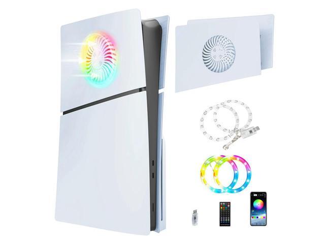 Replacement Shell with Cooling Vents Protective Shell Cover Anti-Scratch Premium ABS Replacement Shell for PS5 Slim