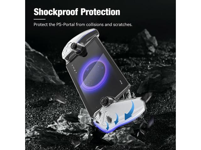 Transparent Protective Case Anti-Drop PC Full Protection Protector Cover Anti-Fingerprint for PS5 Portal Handheld Game Console