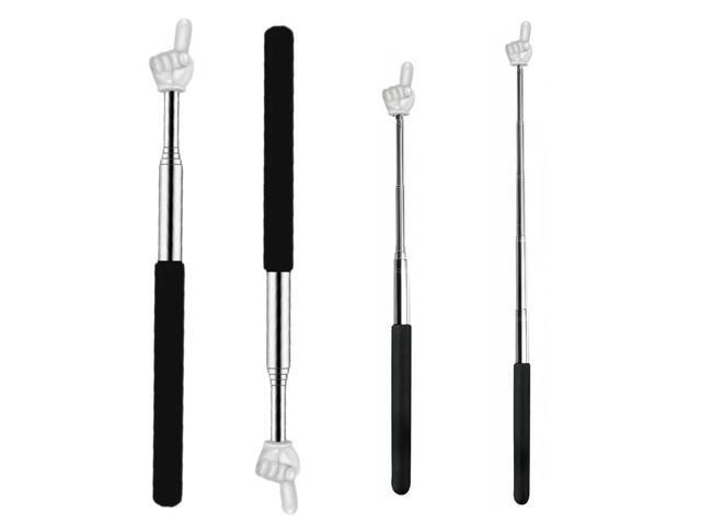 10Pcs Teacher Pointer Sticks Stainless Steel Extendable Hand Pointer Cute Retractable Classroom Pointers for Elementary School
