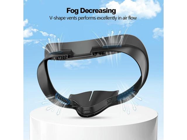 Soft PU Face Cushion Pad Replacement Sweat-Proof Anti-Leakage Nose Pad Comfort Face Pad Cushion for Quest 3S Accessories
