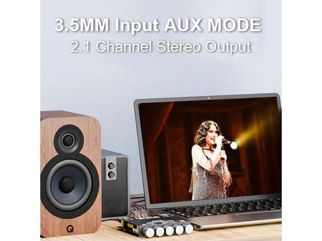 2.1 Channel Bluetooth-Compatible Audio Power Amplifier Module BT 3.5mm AUX 50Wx2+100W Stereo Audio Amp Board for Speaker