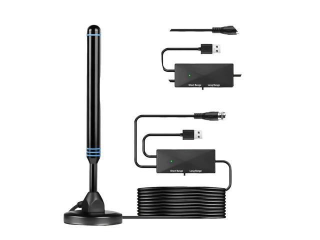 TV Antenna with Amplified Receiver Strong Aerial Magnetic Base Booster Aerial for Miles Long Range