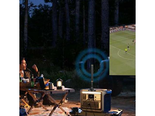 TV Antenna with Amplified Receiver Strong Aerial Magnetic Base Booster Aerial for Miles Long Range
