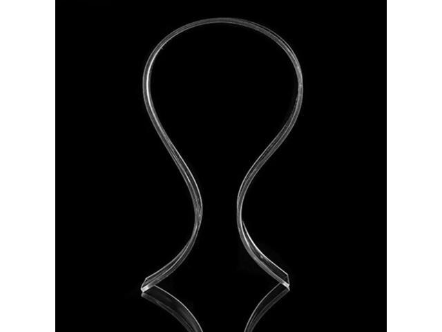 U Shaped Acrylic Headphone Stand Headset Holder Hanger Mount Rack (Clear)