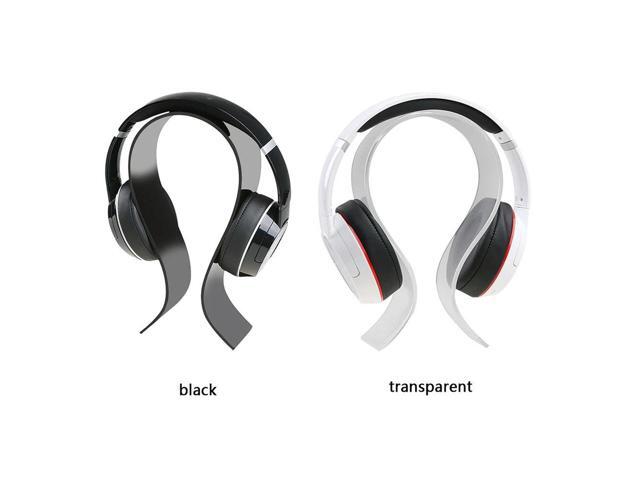 U Shaped Acrylic Headphone Stand Headset Holder Hanger Mount Rack (Clear)