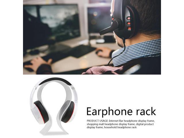 U Shaped Acrylic Headphone Stand Headset Holder Hanger Mount Rack (Clear)