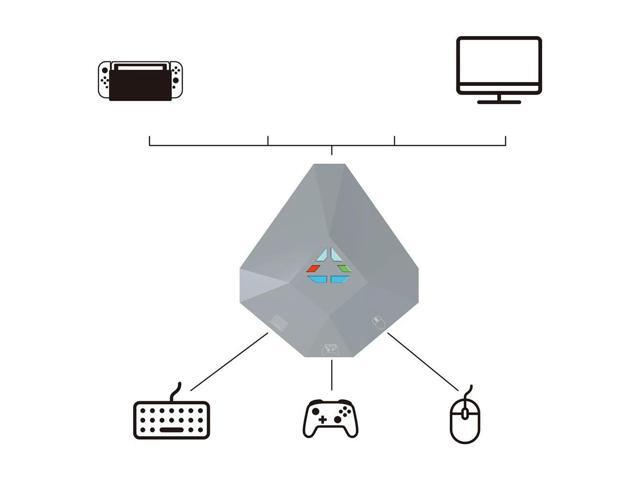 USB Wired Game Controller Converter Mobile Gamepad Keyboard Mouse Adapter for NS/4/3/Xbox One