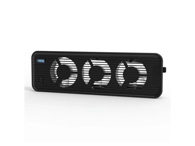 Game Console Cooling Fan USB3.0 Cooling Fan Quiet Fan LED Light with 3 Fans for 5 Disc & Edition