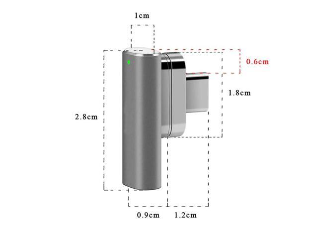 Magnetic Type-C 3.1 USB C Adapter Aluminum Alloy 20Pin Notebook Laptop PD Charging Converter for MacBook