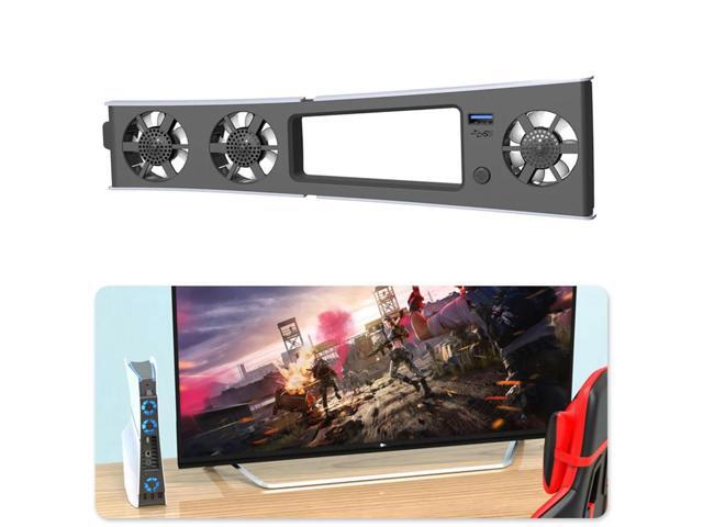 Cooling Fan for PS5 Slim Console with Adjustable Speed Silent Enhanced Cooling Fan with USB 3.0 Port Efficient Cooling System