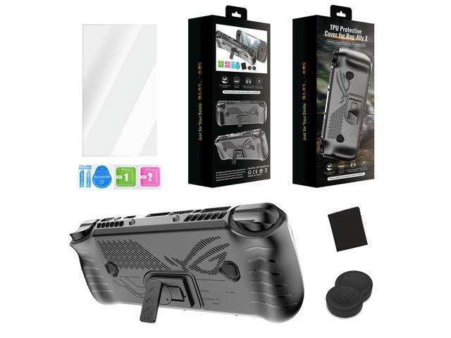 For ROG Ally X TPU Protective Case Cover Anti-Scratch with Stand Protective Skin Case All-round Protection Game Accessories