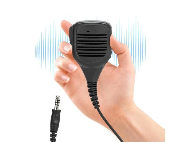 7.1mm Speaker Mic Microphone with PTT Walkie Talkie Speaker Microphone Handheld Walkie-talkie Microphone for Walkie Talkie