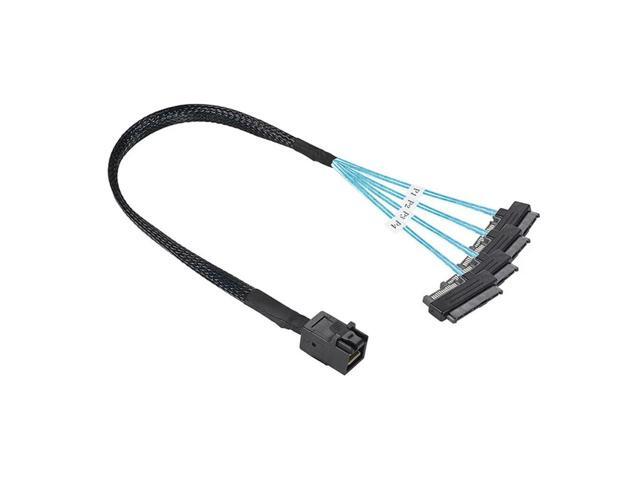 0.5m/1m Solid State Drive Cable MiniSAS HD SFF-8643 36P To 4SFF-8482 29 15P SAS Hard Drive Splitter Cable Computer Supplies