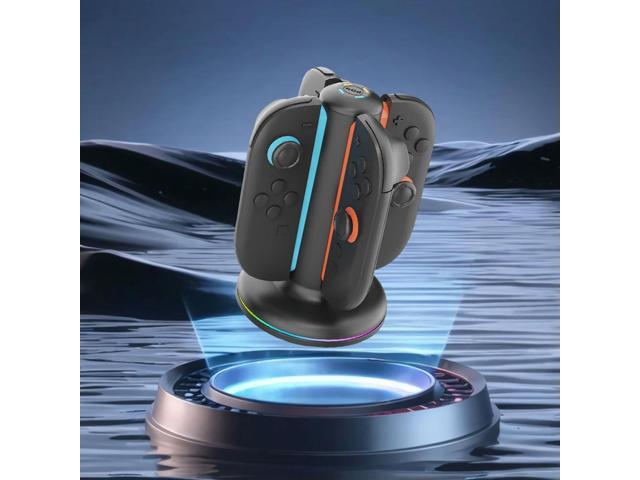 Controller Charger with Lights Magnetic Controller Charger Stand Station Magnetic Charger Station for Nintendo Switch2