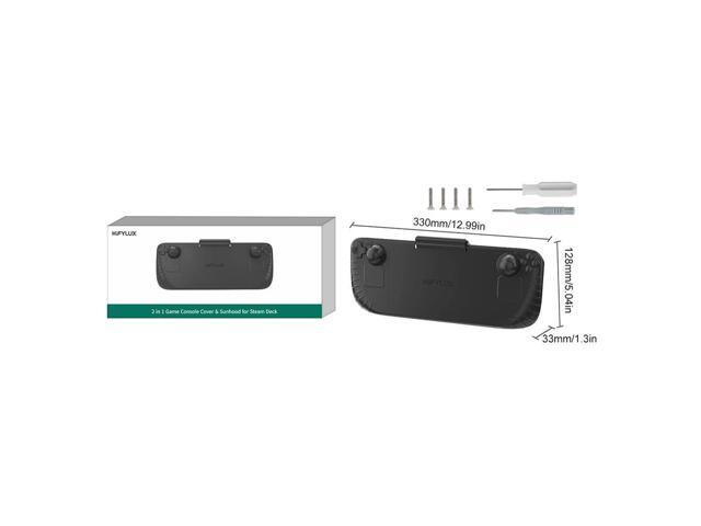 Console Protective Cover with Support Stand Protective Back Case Non-Slip Gamepad Cover Shells Shock-Absorption for Steam Deck