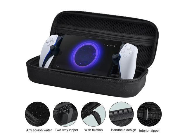 Hard Carrying Case Shockproof Hard Shell Case with Mesh Pocket Portable Bag Splashproof Stand Design for PS5 Portal