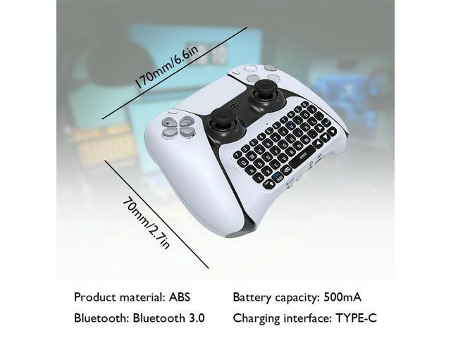 Gaming Handle Keyboard 3.5mm Keyboard Handle Ergonomics Bluetooth-compatible 3.0 for PS5 Gamepad Mount Mini Keypad