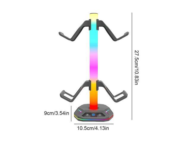 RGB Headset Stand 9 Light Modes for Desk Controller Holder Controller Stand Hanger for PS5/PS4/Xbox/Switch Pro Gamepad & Headset