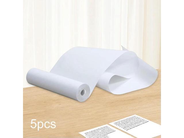 A4 Paper Inkless 210x30mm 5 Rolls Printing Paper Rolls Oil Resistance White Printer Long Time for School