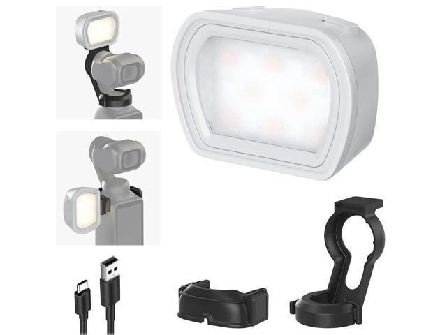 Magnetic Fill Light Action Camera Fill Light 3 Adjustable Brightness LED Fill Light 3 Color Temp Filming Light for Pocket 3