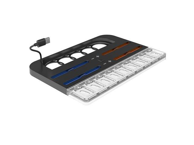 Charger Dock for Nintendo for Switch 2 for Joycon Controller with 9 Game Card Slots Charging Station Charges Up To 4 Controllers