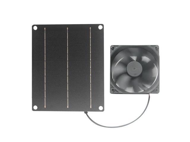6V 6W Solar Exhaust Fan Waterproof Mini Ventilator Solar Attic Fan Roof Exhaust Fan for Dog Chicken House RV Greenhouse Fan