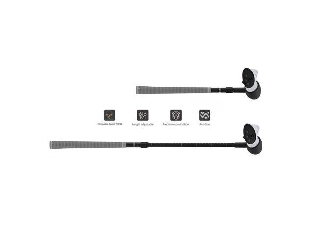 VR Golf Club Golf Club Attachment Non-Slip Controller Extensions VR Golf Club Grip for Quest 3S/Quest 3/Quest 2 Controller