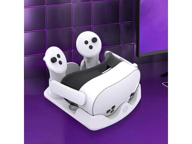 Charging Dock for Quest 3S Charging Stand Headset Display Stand and Controller Mount for Quest 3S/3/2 VR Headset