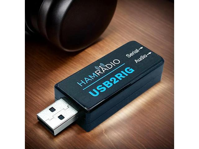 USB2RIG USB Audio Adapter Support PTT with VOX Control USB Sound Card Connector Adapter for KENWOOD YAESU ICOM Business Radio