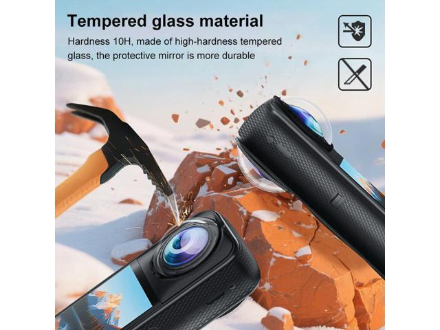 Optical Glass Lens Protective Cover Anti-Scratch Glass Protector Protective Lens Cap Cover for X5 Camera