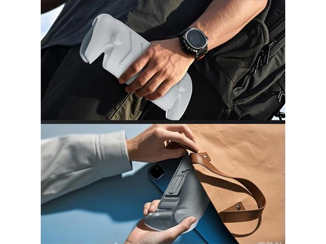 TPU Case with Stand Protective Skin Cover Shockproof Grip Cover Case Protector Anti-Scratch Detachable Face Cover for PS5 Portal